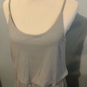 Zenana Premium light grey maxi dress.